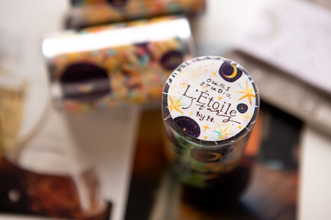 OURS x Hank - Kiss-Cut PET Tape - 2026 Spring Tea Room Collection - Stars
