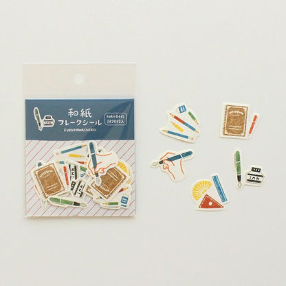 Furukawashiko Washi Flake Stickers - Stationery