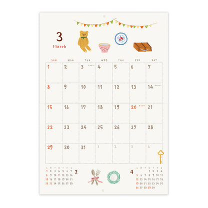 RYU-RYU x Yoko Fujiki - Stitched 2026 Calendar