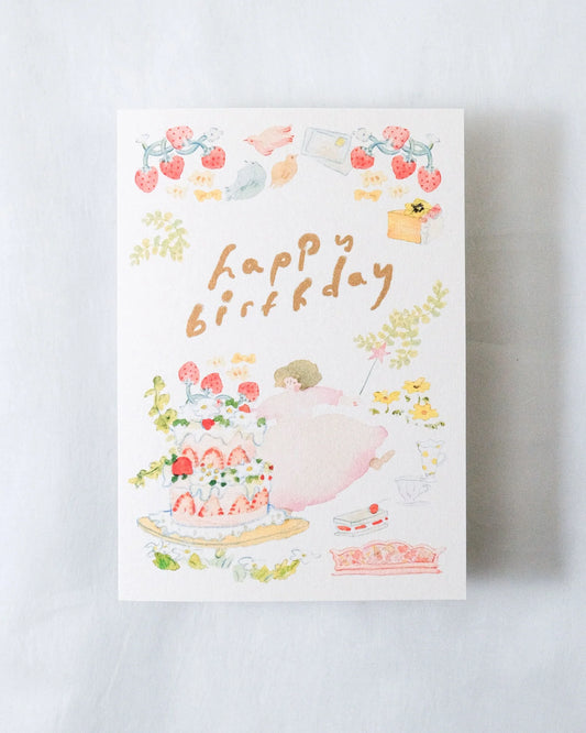 dodolulu - Birthday Card - Strawberry Cake