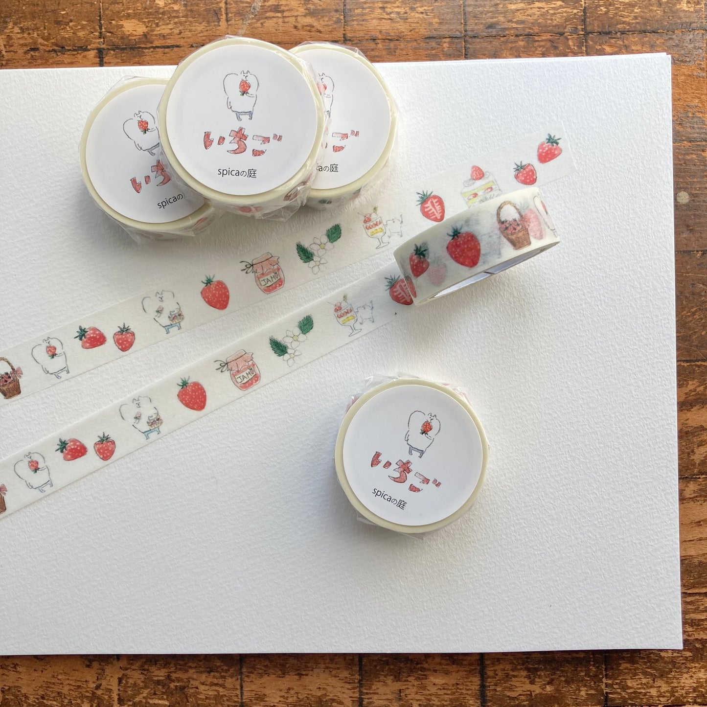 Spica Garden Washi Tape - muu-chan Series - Strawberry