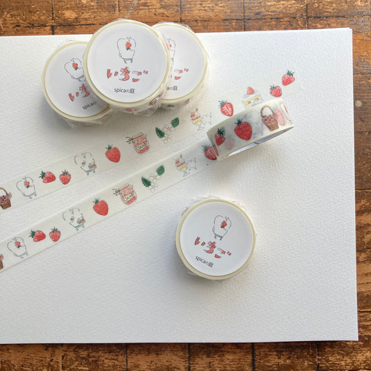 Spica Garden Washi Tape - muu-chan Series - Strawberry