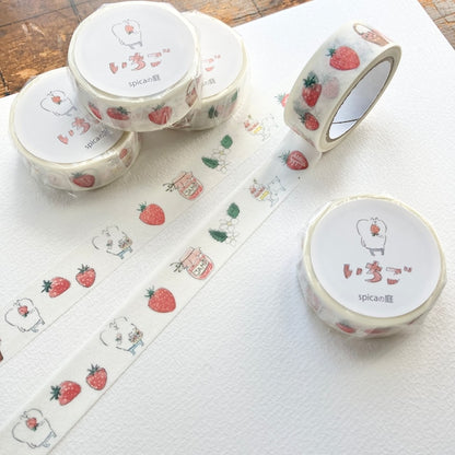 Spica Garden Washi Tape - muu-chan Series - Strawberry
