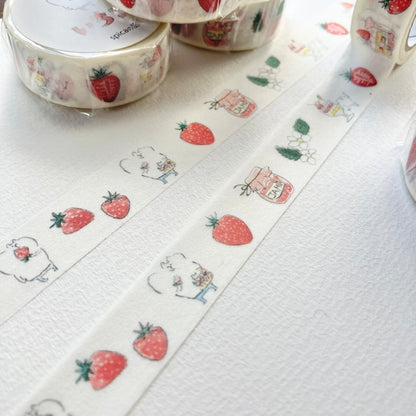 Spica Garden Washi Tape - muu-chan Series - Strawberry