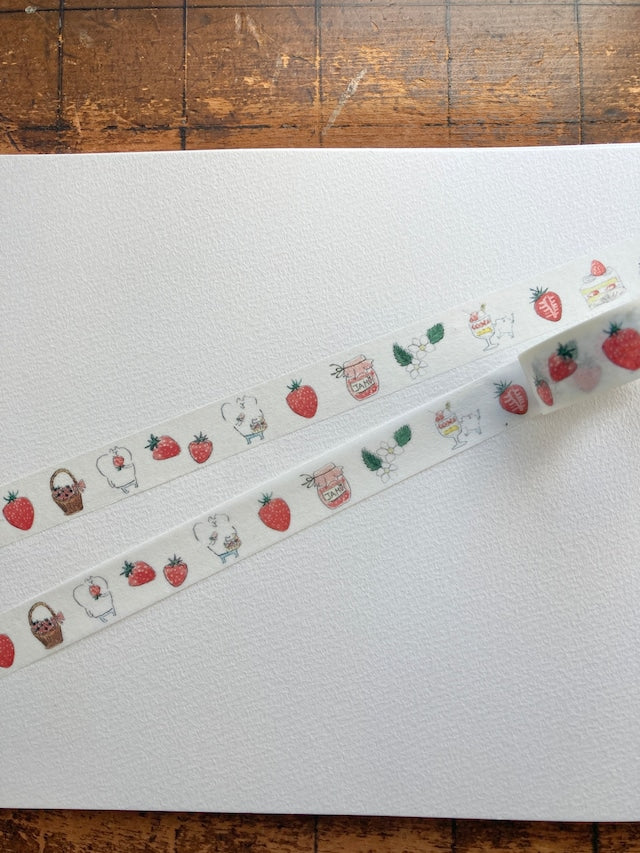 Spica Garden Washi Tape - muu-chan Series - Strawberry