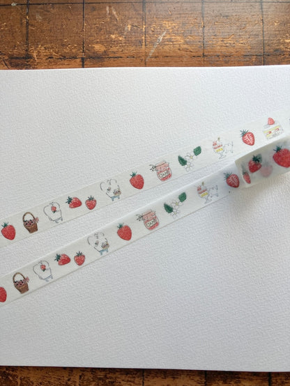 Spica Garden Washi Tape - muu-chan Series - Strawberry