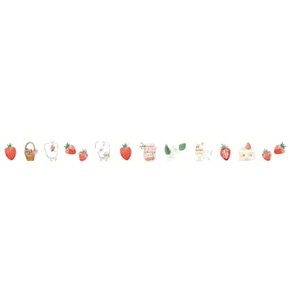 Spica Garden Washi Tape - muu-chan Series - Strawberry