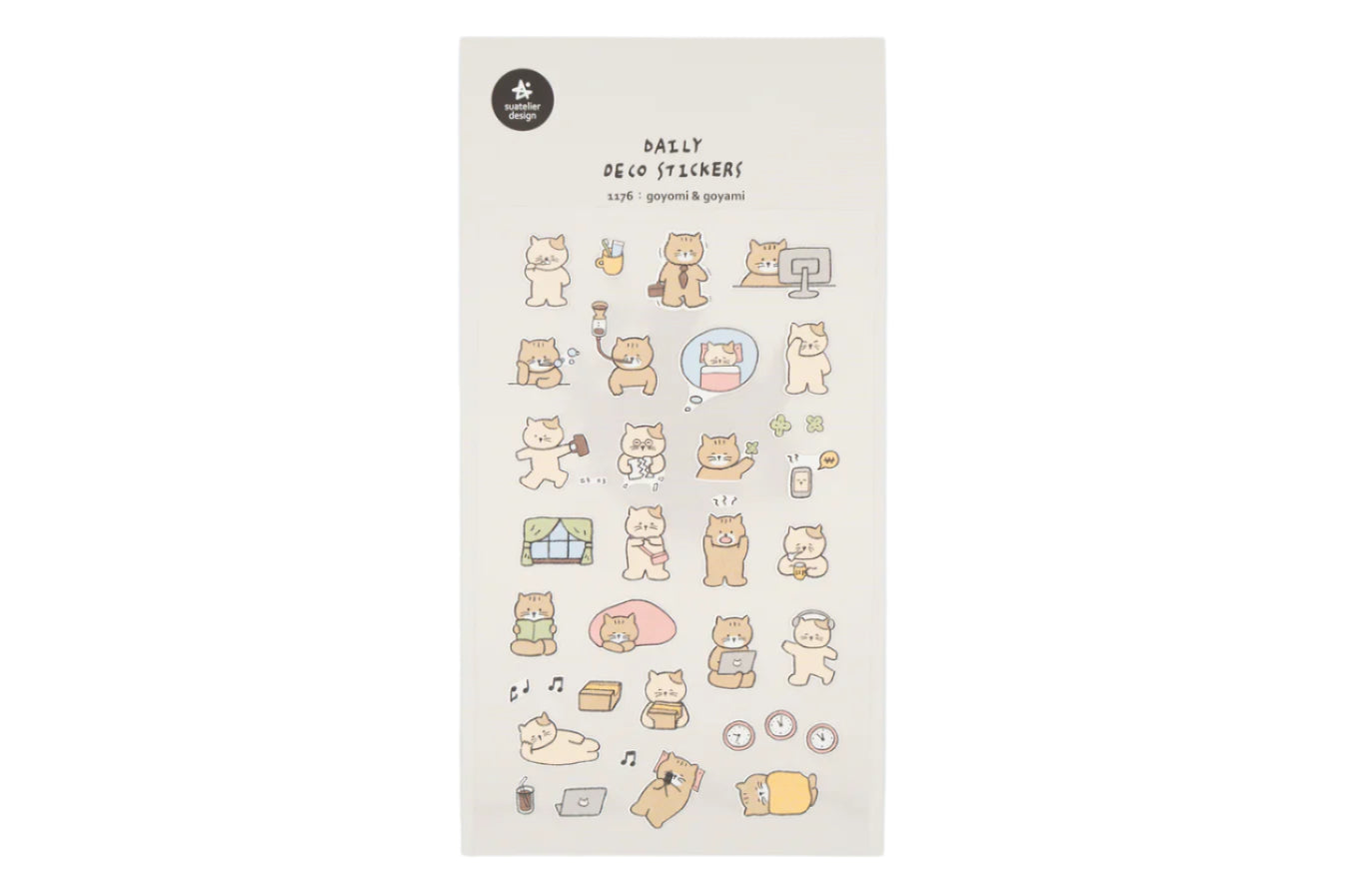 Suatelier Daily Deco Stickers - No.1176 | Goyomi & Goyami
