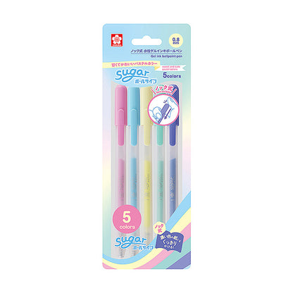 Sakura - Sugar Knock Gel Pen - Set of 5