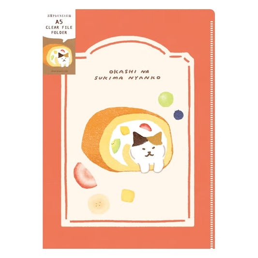 Furukawashiko A5 Clear File - Sweets Animal Workshop Vol. 3 - Sukima Nyanko