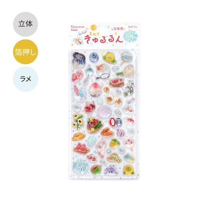 BGM Kyururun 3D Sticker Sheet - 2026 Summer Limited - Summer