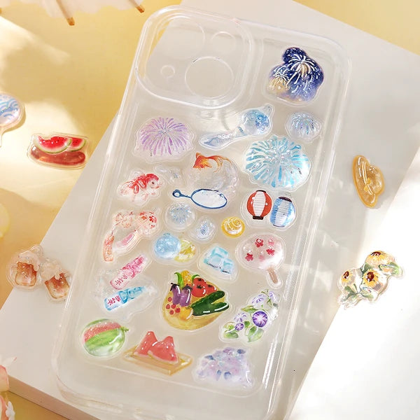 BGM Kyururun 3D Sticker Sheet - 2026 Summer Limited - Summer