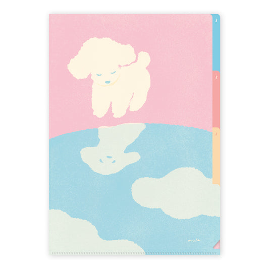 RYU-RYU x mula - A4 Clear File Folder - Sunny Dog