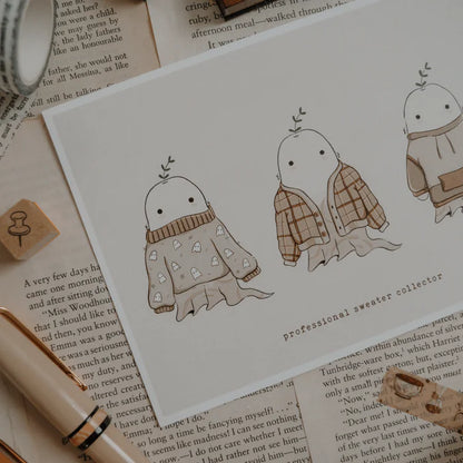 Savannah Scribbles Shop - Art Print - Sweater Weather