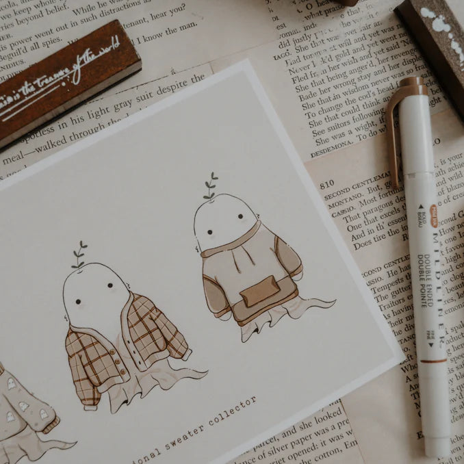 Savannah Scribbles Shop - Art Print - Sweater Weather