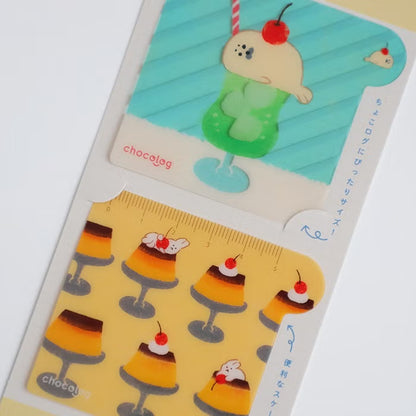 Furukawashiko Chocolog Clear Writing Mat - Sweets Animal Workshop