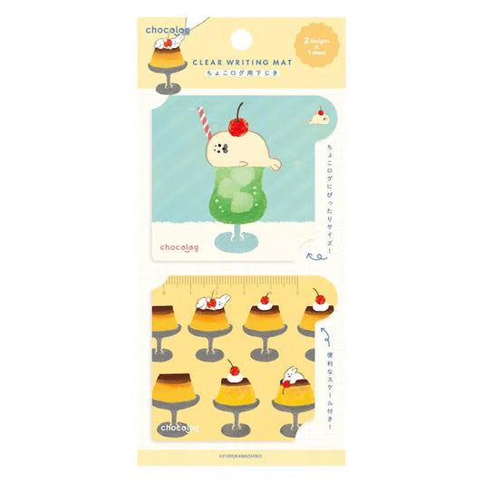 Furukawashiko Chocolog Clear Writing Mat - Sweets Animal Workshop