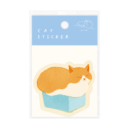 RYU-RYU x mula - Cat Sticker - Taiwan Castella