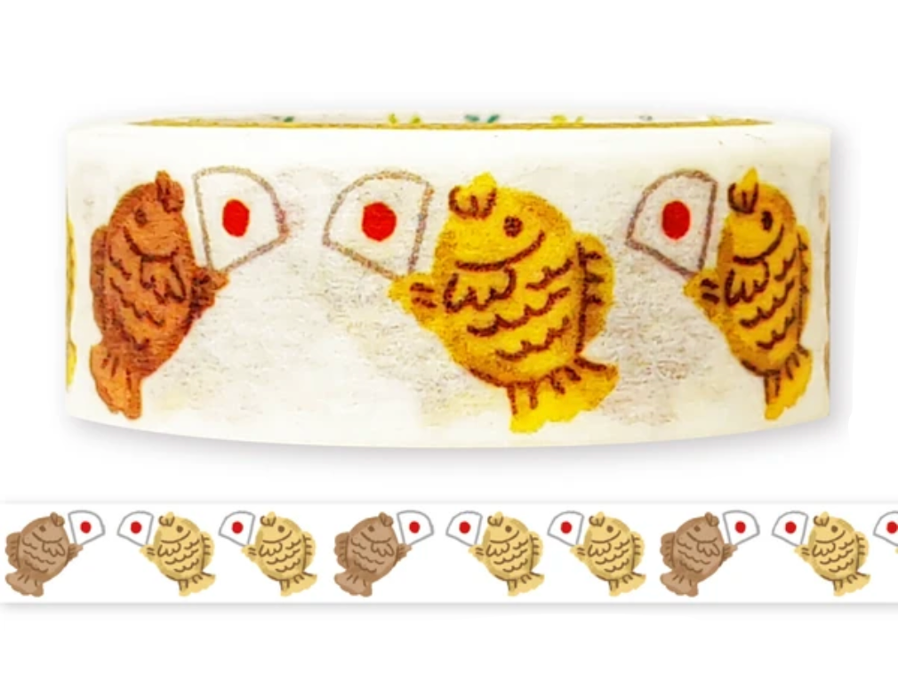 Shinzi Katoh Washi Tape - Nichinichi - Taiyaki Dance