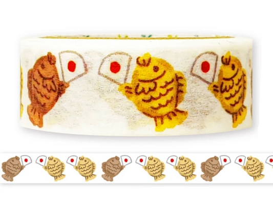 Shinzi Katoh Washi Tape - Nichinichi - Taiyaki Dance