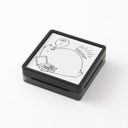 Midori Paintable Stamp - Pre-Inked - Take Out