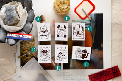OURS - "The Gift" Stamp - Tea Room Series