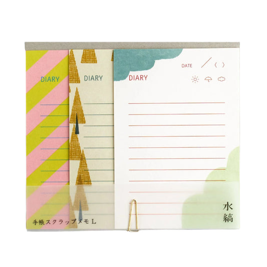 Mizushima Techo Scrap Large Memo Pad - Diary