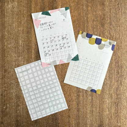 Mizushima Techo Scrap Large Memo Pad - Schedule