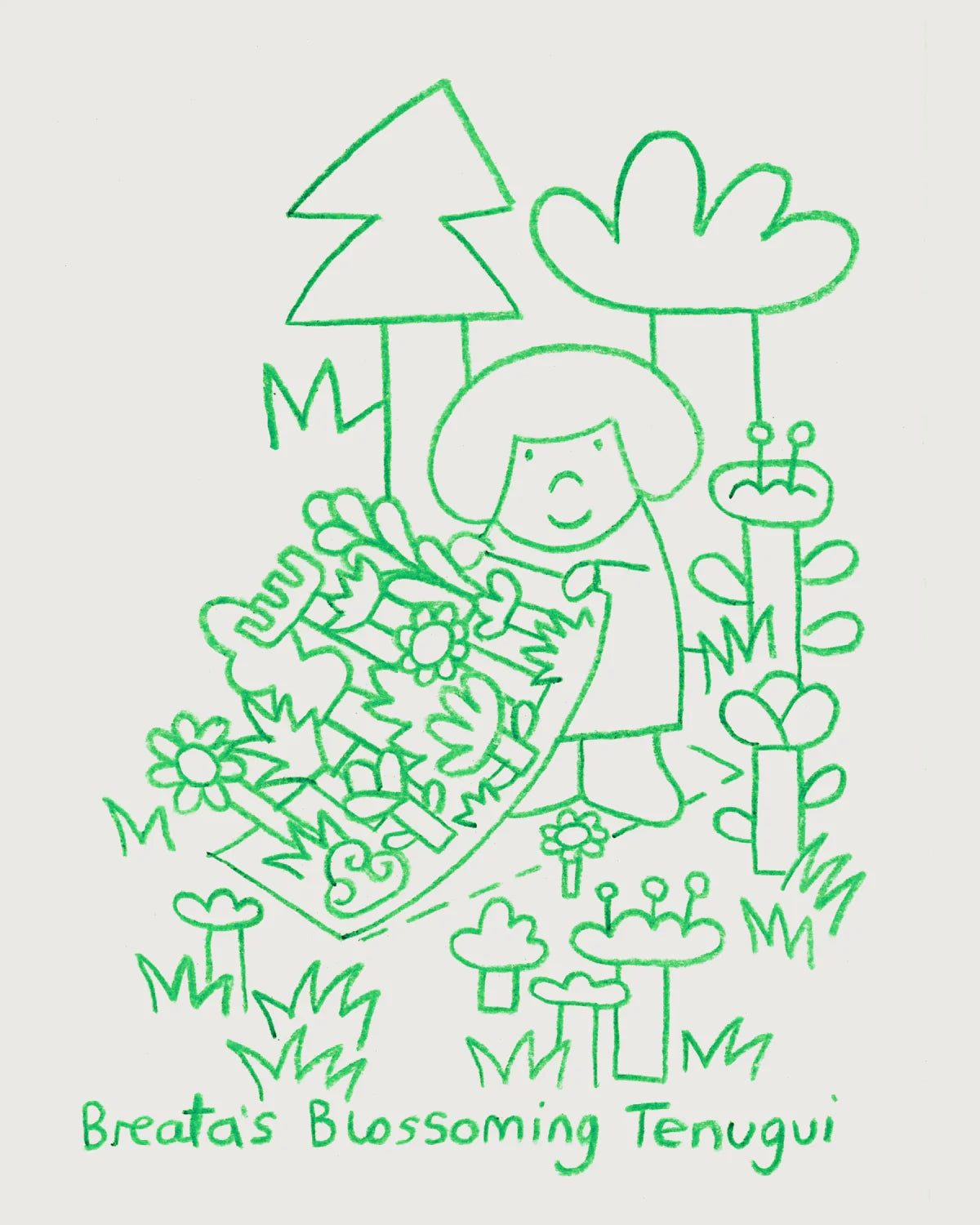 Woset - Breata's Blossoming Tenugui