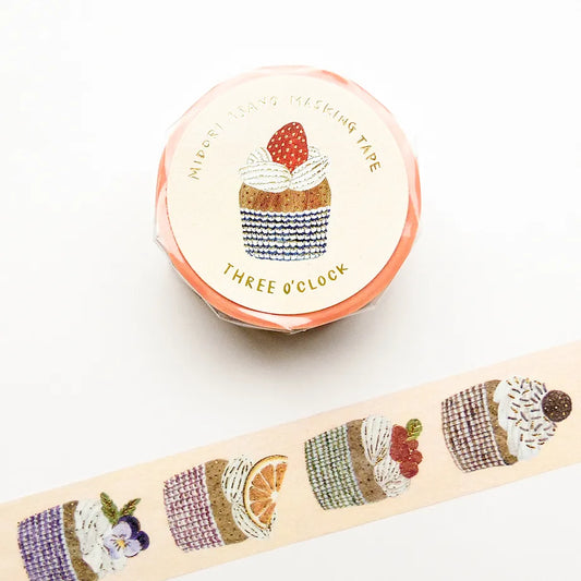 Cozyca x Midori Asano - Washi Tape -  Three O'Clock