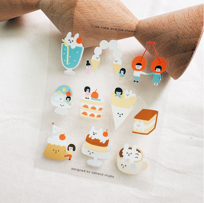 Yohand Studio Tiny Sticker Sheet - Afternoon Tea