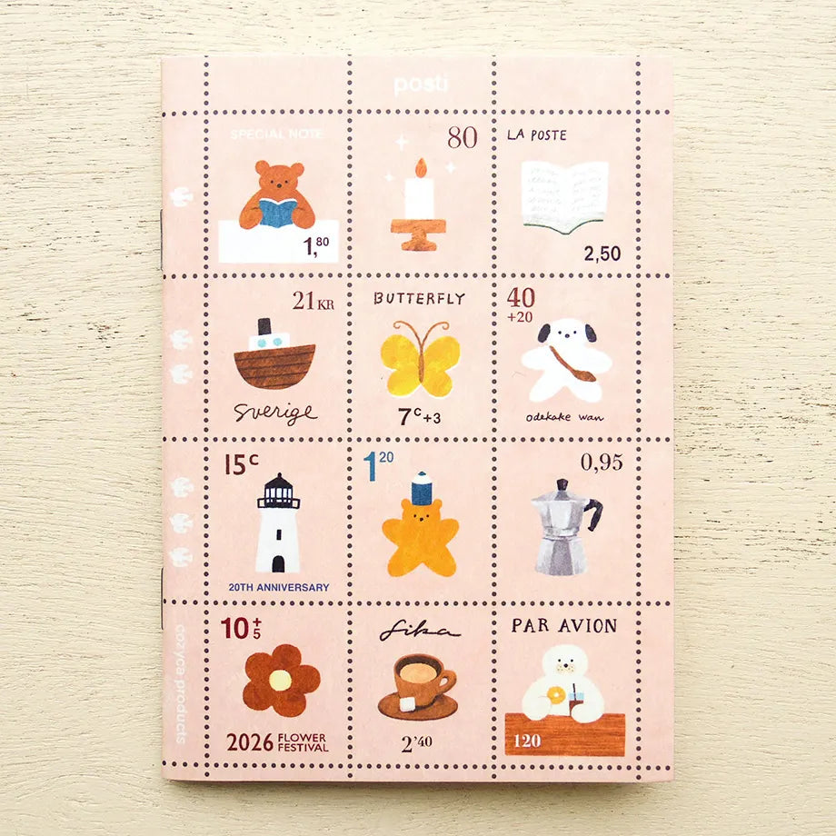 Cozyca x Mariko Fukuoka - A6 Stamp Notebook - Tiny Note