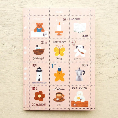 Cozyca x Mariko Fukuoka - A6 Stamp Notebook - Tiny Note
