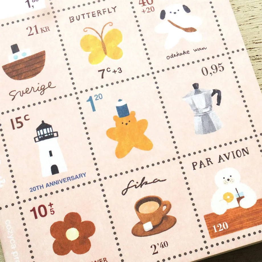 Cozyca x Mariko Fukuoka - A6 Stamp Notebook - Tiny Note