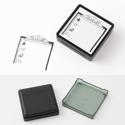Midori Paintable Stamp - Pre-Inked - To Do List