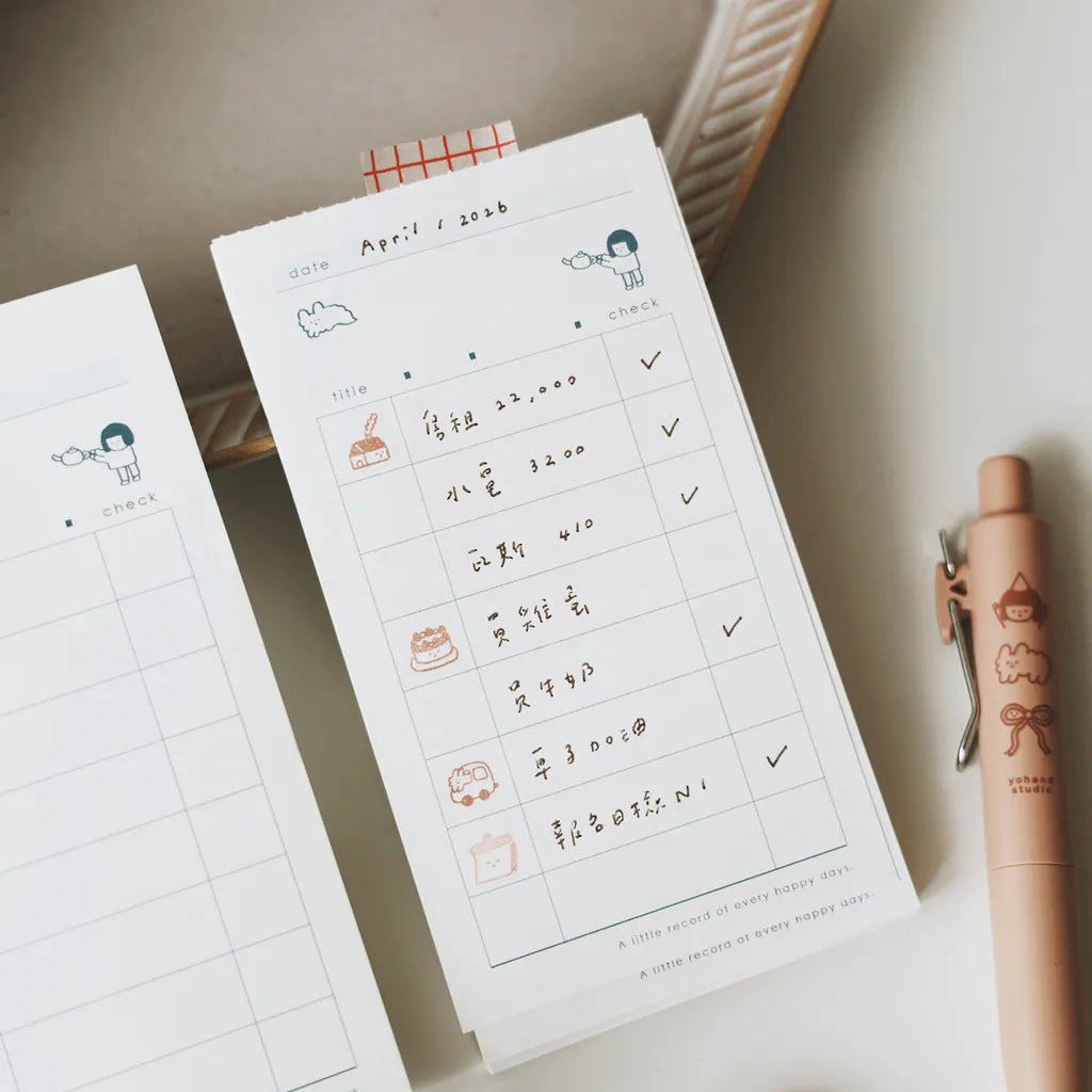 Yohand Studio Memo Pad - To-Do List