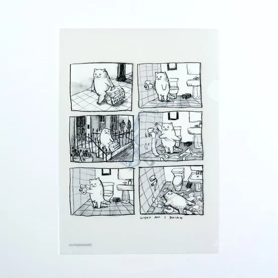 Dawning Crow - A4 Clear File Folder - Toilet Paper