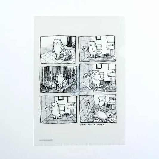 Dawning Crow - A4 Clear File Folder - Toilet Paper