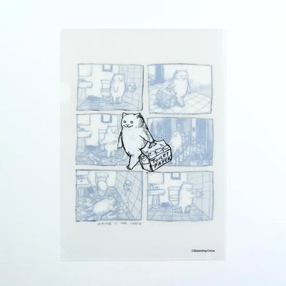 Dawning Crow - A4 Clear File Folder - Toilet Paper