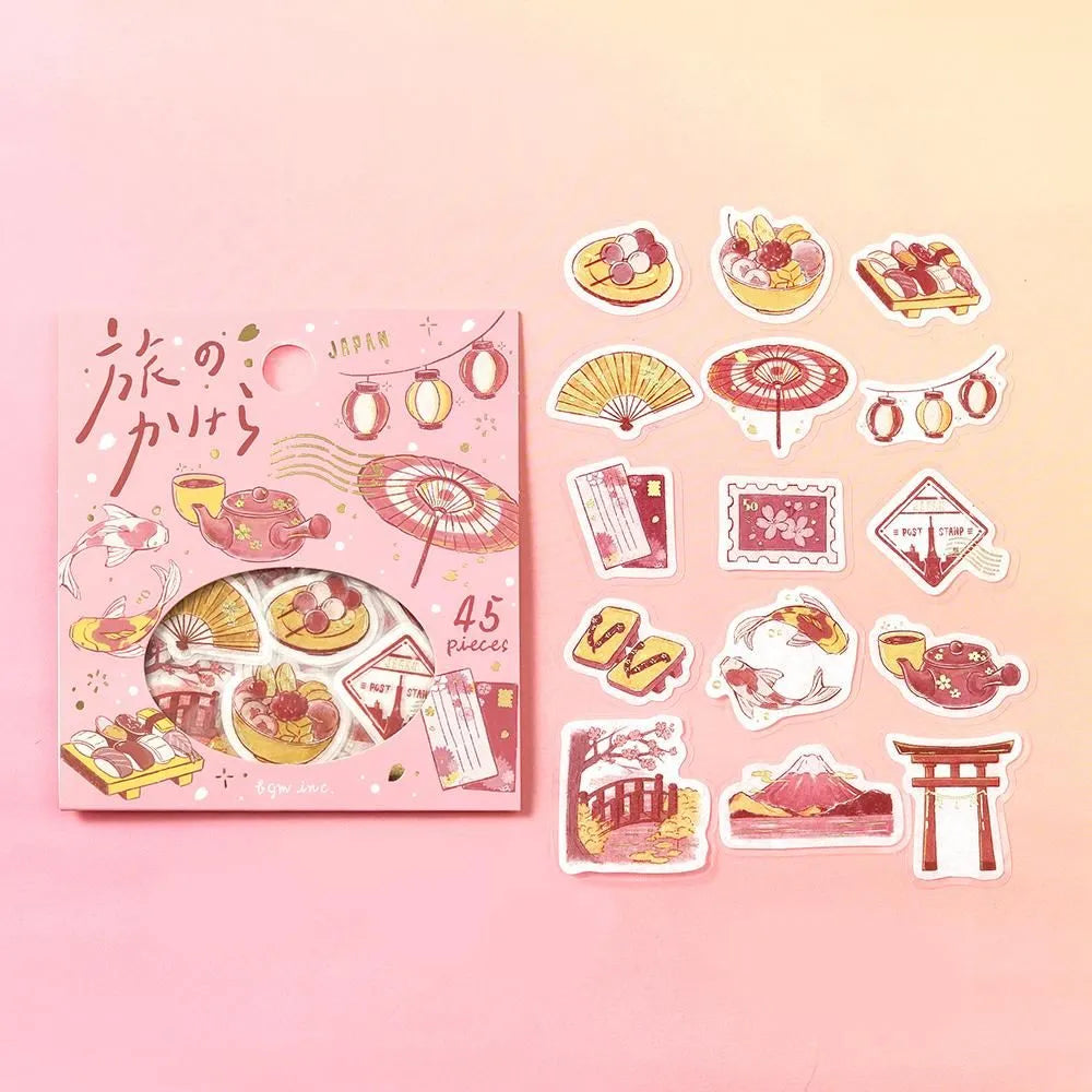 BGM Foil Flake Stickers - Fragments of a Journey Series - To Japan