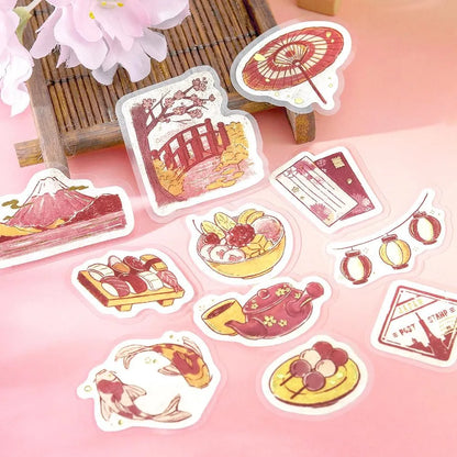 BGM Foil Flake Stickers - Fragments of a Journey Series - To Japan
