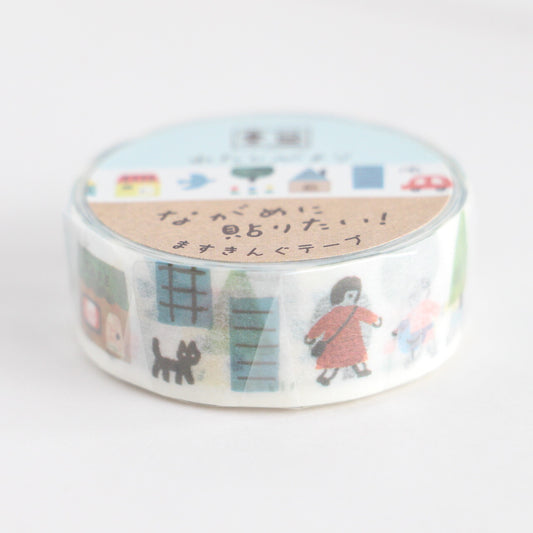 Furukawa Shiko Watashi-biyori Washi Tape - Town