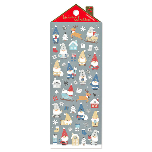 Mind Wave Sticker Sheet - Winter Selection - Toy Santa