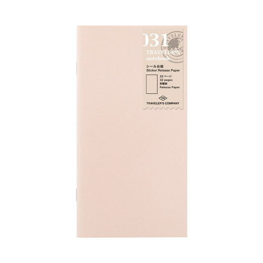 TRAVELER'S Regular Size Refill - Sticker Release Paper 031