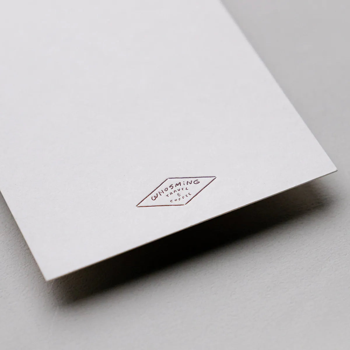 WHOSMiNG Letterpress Postcard - TRiPLE Coffee