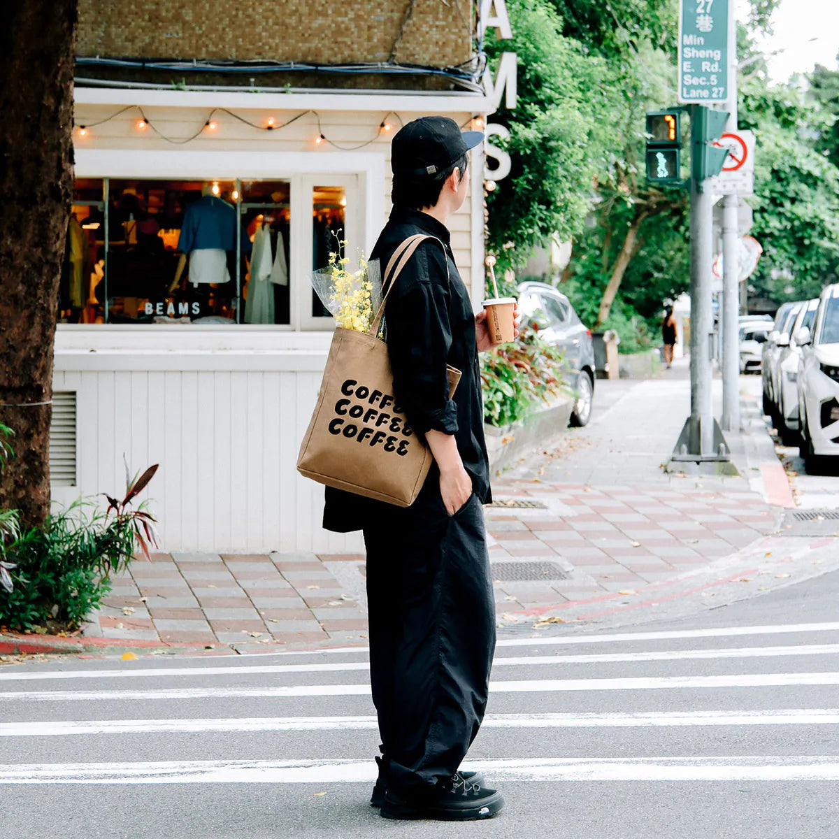 WHOSMiNG Tote Bag - Travel & Coffee Series - TRiPLE Coffee