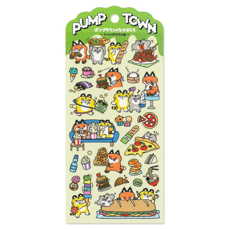 Mind Wave Pump Town Sticker Sheet - The Troublesome Trio