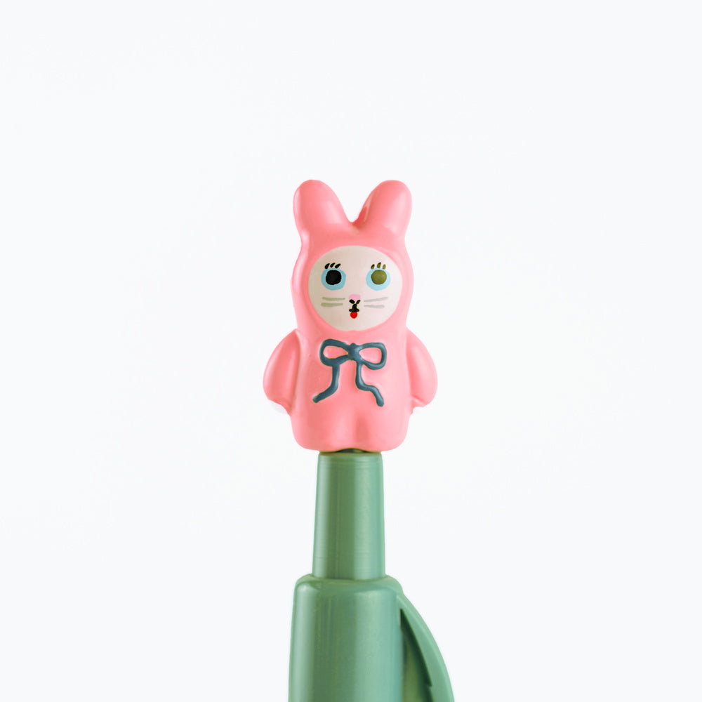 Hobonichi Ballpoint Pen - Yumi Kitagishi: White Cat Bunny
