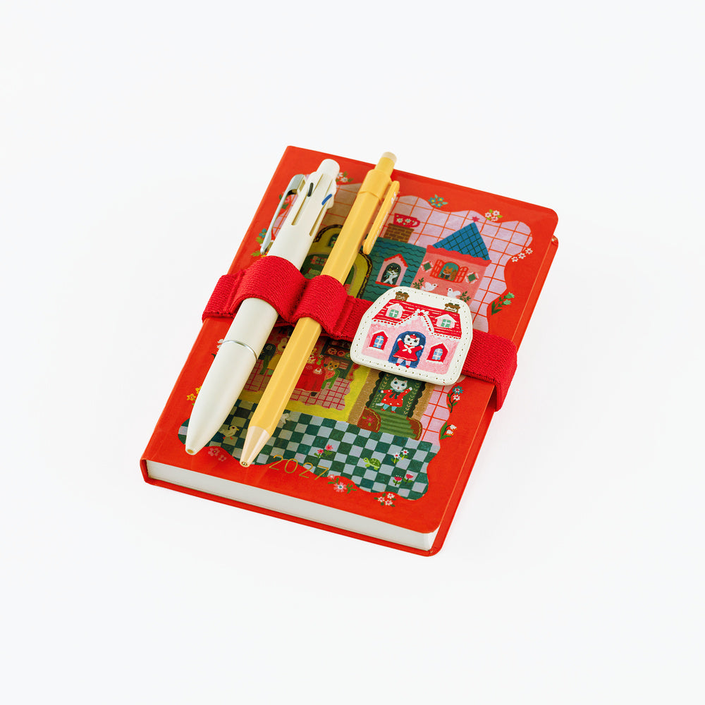 Hobonichi Bookmark with Charm - Yumi Kitagishi: White Cat