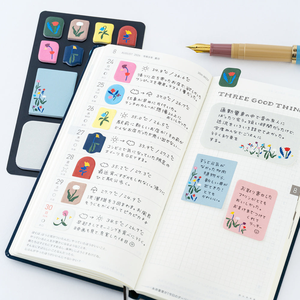 Hobonichi Sticky Notes - Yoshie Watanabe: Petit Bloom
